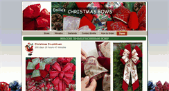 Desktop Screenshot of emilieschristmasbows.com